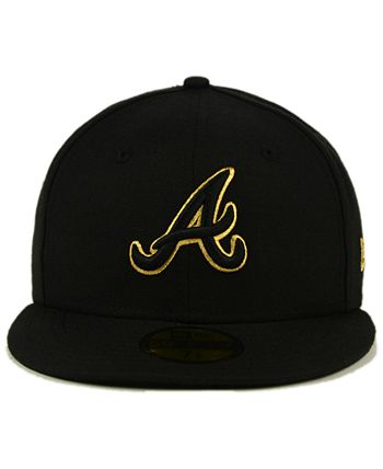 Atlanta Braves ARMANI GOLD STAR Fitted Hat by New Era