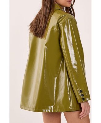 Women's Vinyl High Clean Longline Jacket