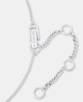 Cubic Zirconia Pendant Necklace, 16" + 3" extender