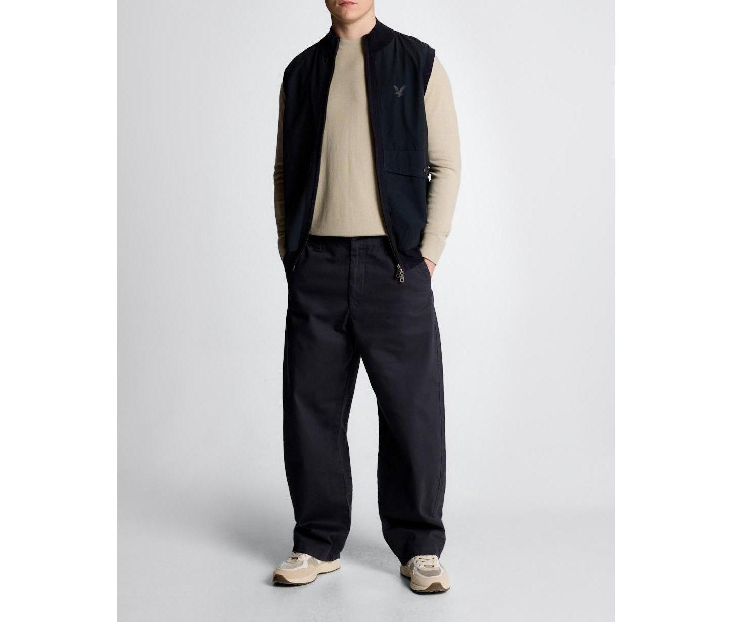 Мужской свитер Lyle & Scott Tonal Superfine Crew Neck, цвет: Серый — фото 4
