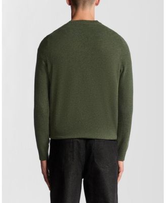 Men's Lambswool Blend Crew Neck Sweater