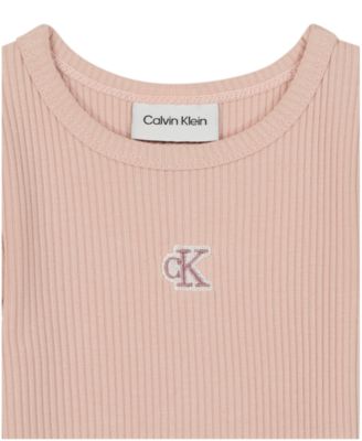 Baby Girls' Chunky Rib T-Shirt and Printed Skort, 2-Piece Set