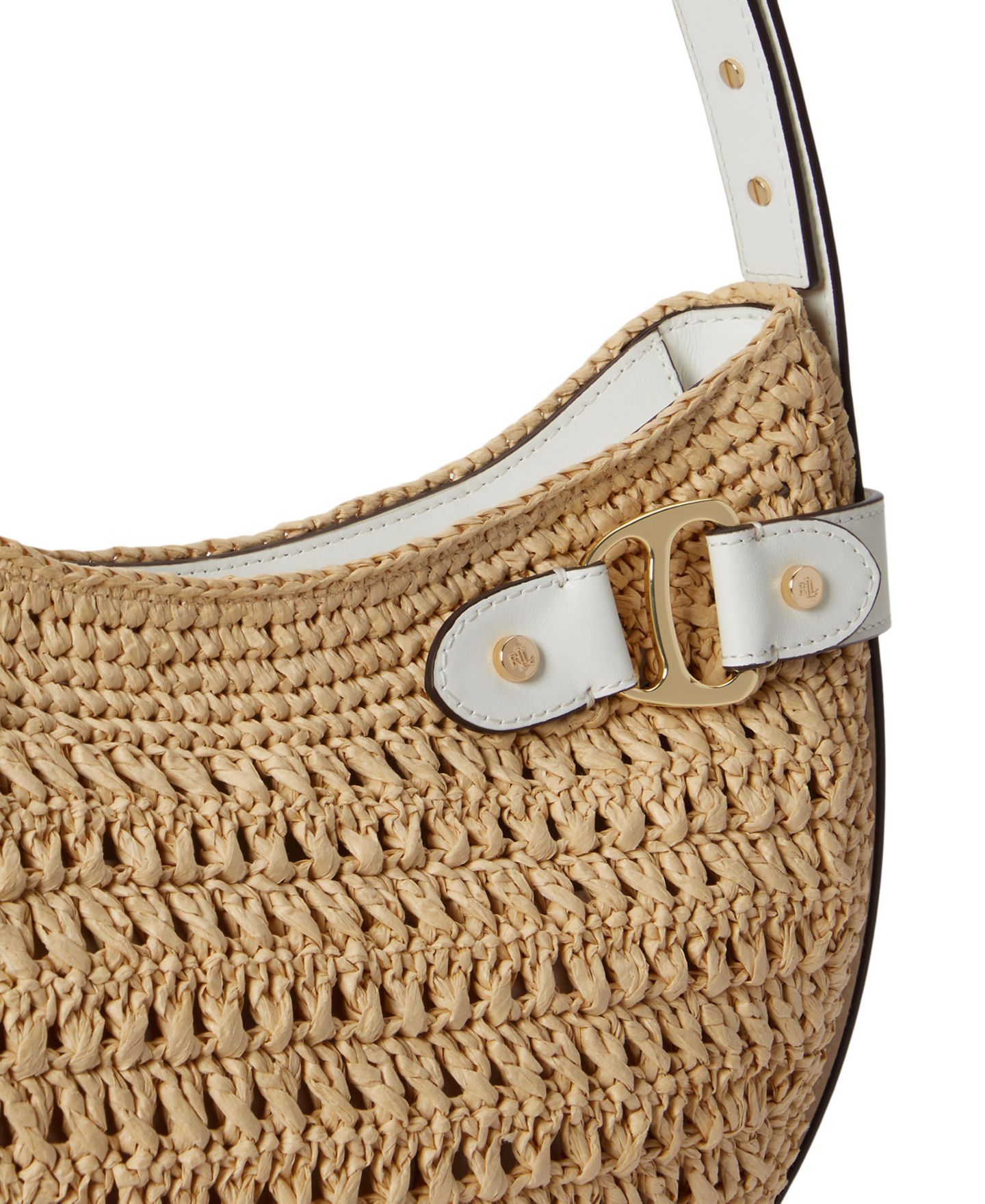 Женская сумка Lauren Ralph Lauren Tasha Large Crocheted Straw Shoulder, цвет: Натуральный — фото 6