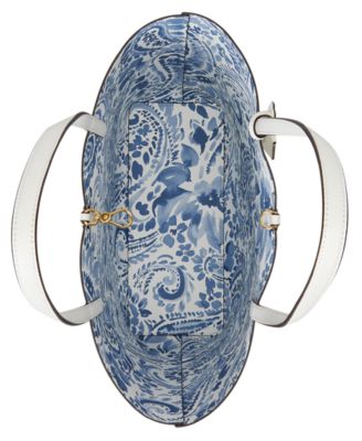 Faux-Leather Large Reversible Tote Bag