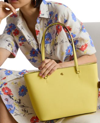 Crosshatch Leather Medium Karly Shopper Tote