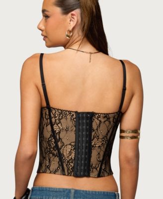 Women's Saffire Detachable Straps Lace Corset