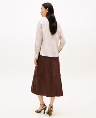 Women's Classic Poplin Roll-Tab Long-Sleeve Shirt