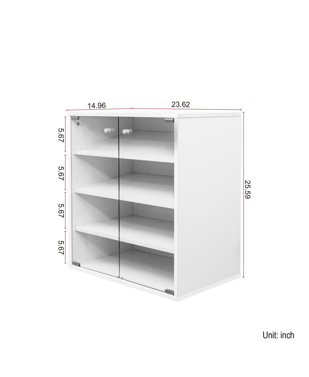Rainsken -Tier Wooden Shoe Box, Stackable Sneaker Display Box with Rgb Led Light