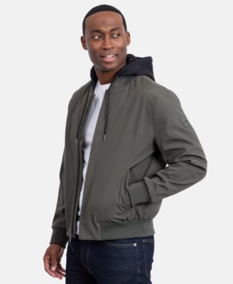 Men's Bomber Knit Hood Jacket