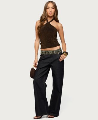 Women's Katalya Glitter Halter Top