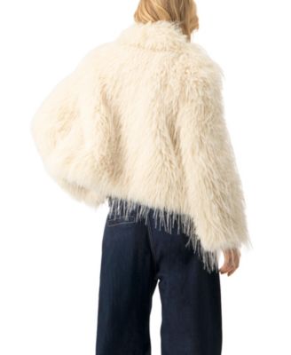 Women's Faux-Fur Plush Teddy Coat