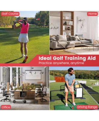 Golf Swing Trainer Click Stick for Speed, Flexibility, Balance & Tempo