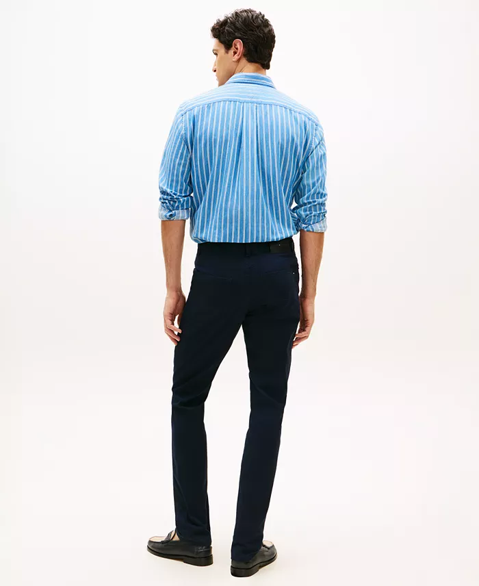 Men's Denton Straight-Fit Five-Pocket Stretch Twill Pants - thumbnail 4