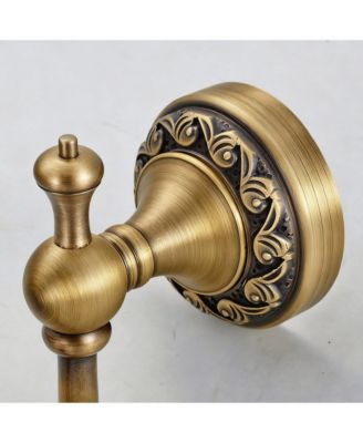 Antique Brass Wall-Mounted Towel & Coat Hook