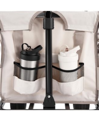 Foldable Wagon Cart, Converts to Bench, 550lb Load & 220L Heavy Duty Beach Wagon with Wheels for Groceries, Camping and Shopping