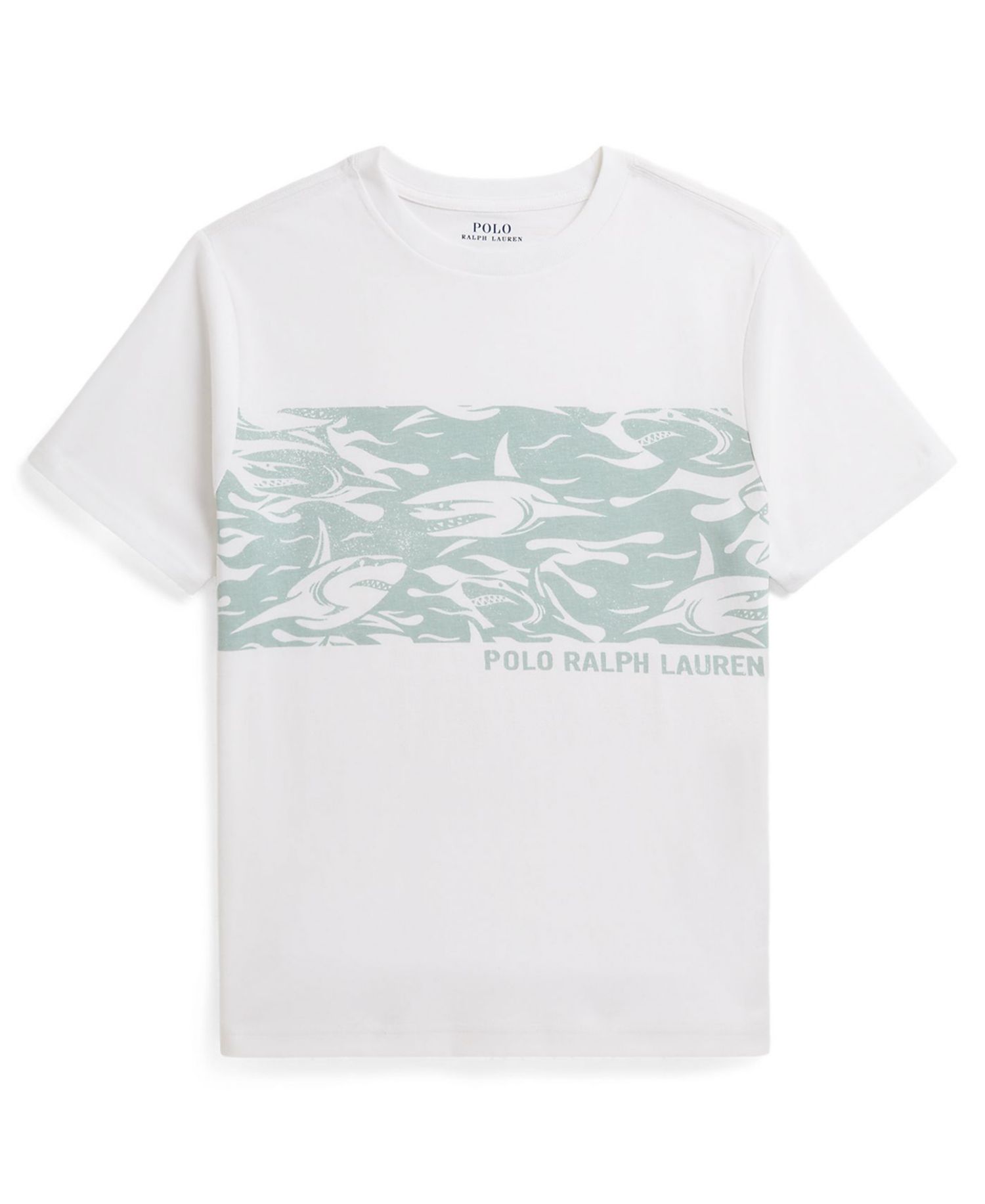 Boys' 8-20 Shark-Print Short-Sleeve Jersey T-Shirt
