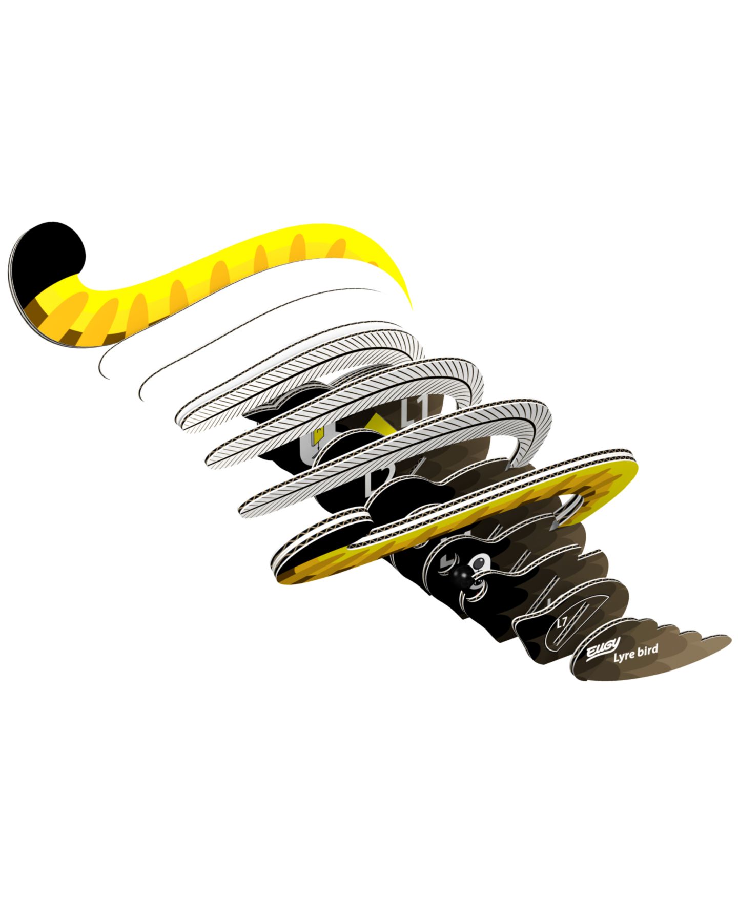 Детские конструкторы Eugy Lyre Bird 3D Puzzle — фото 3