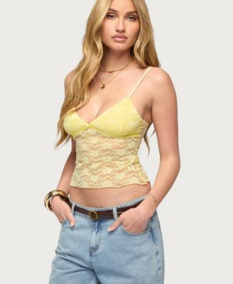 Women's Eira Sheer Lace Tank Top