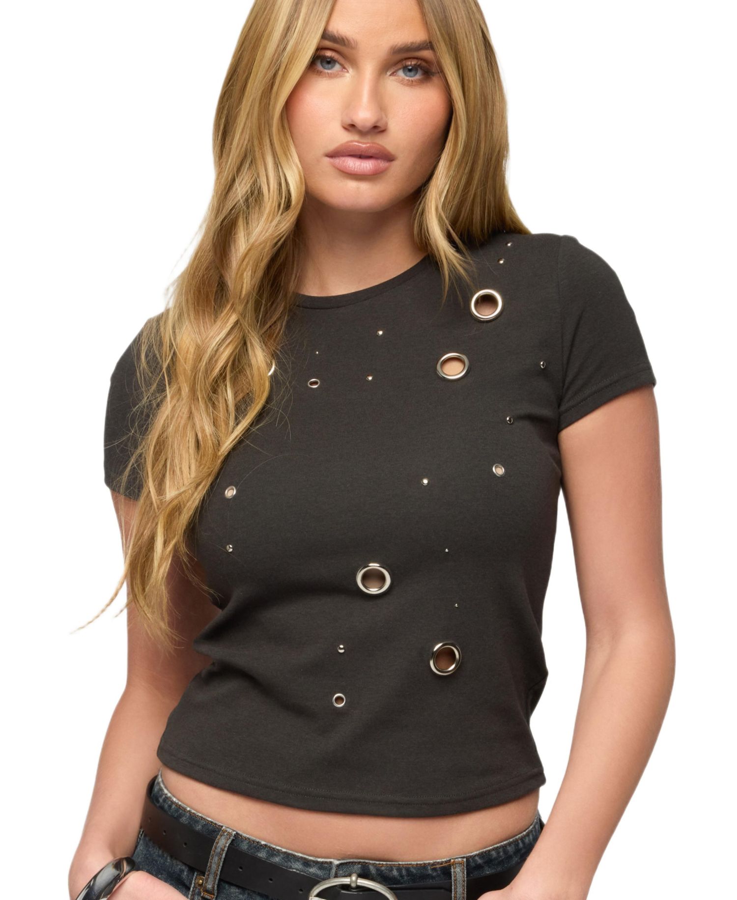 Women's Aitana Grommet Stud T Shirt