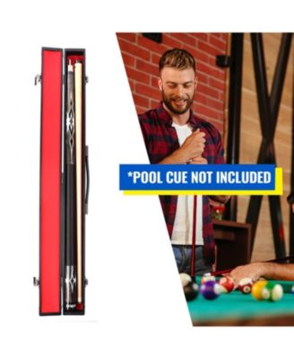 Billiard Pool Cue Stick Hard Box for 2-Piece Pool Cue Stick - Holds 1 Cue Butt and 1 Cue Shaft