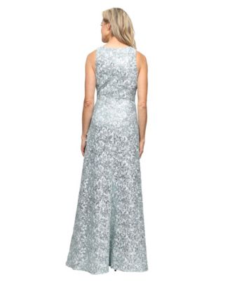 Petite Sleeveless Corded Ball Gown