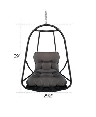 Wicker Rattan Swing Egg Chair without Stand
