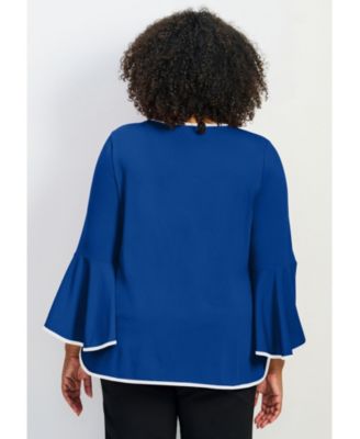 Women's Ivana Contrast Bell Sleeve Top