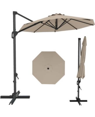 heavy duty commercial patio umbrellas FIM P-Series 13' Octagon Cantilever Umbrella Make the most of PURPLE LEAF Stylish UV50+ Color:Heather Gray - Preorder MO_FA26