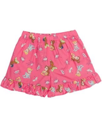 Girls' 2T-6X Square Neck and Elastic Shorts, 2-Piece Set