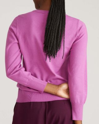 Women's Plus Size Fine Knit Crew Sweater