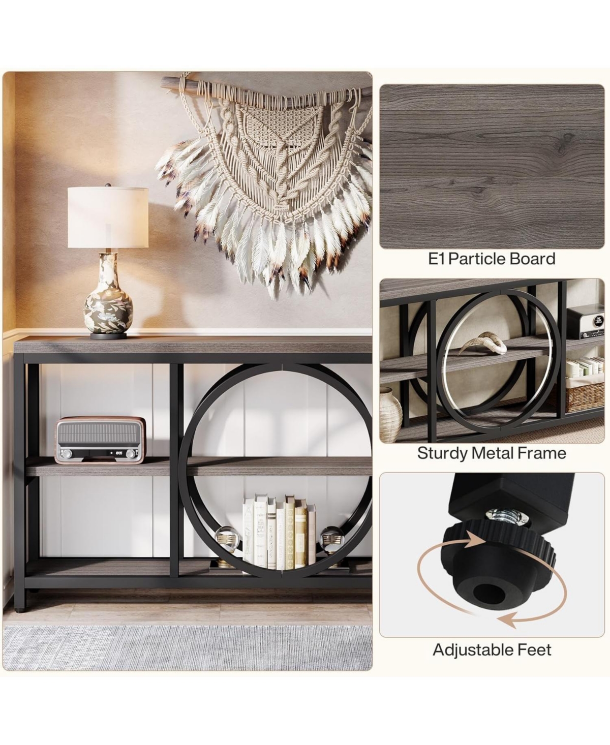 Tribesigns Extra Long Console Table for Entryway, Sofa Behind Couch