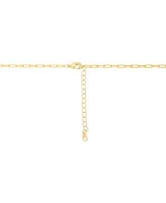 Cubic Zirconia Rainbow Pendant Necklace, 16+2" Extender