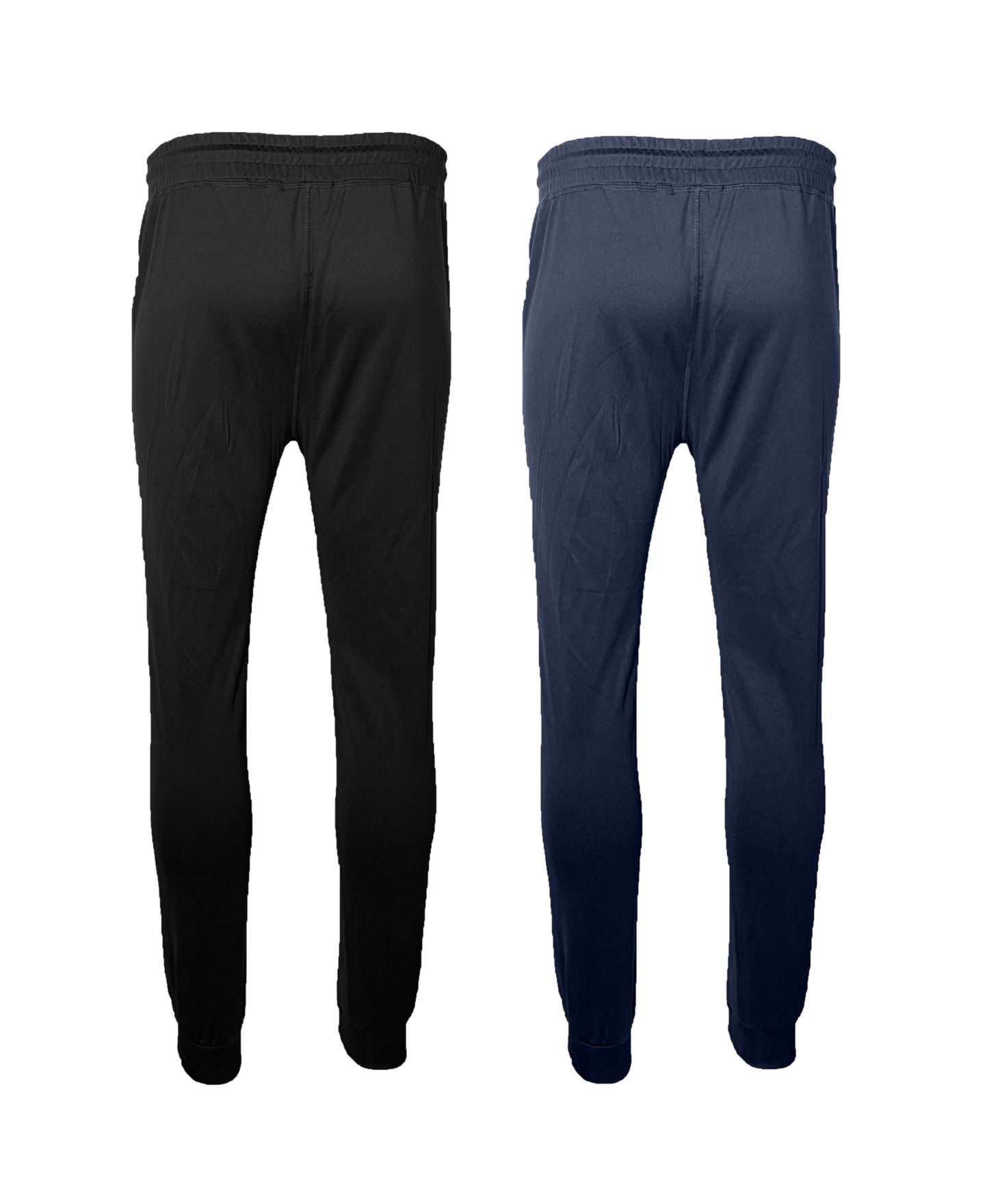 Мужские брюки Blu Rock Modern Slim-Fit Tech Joggers Sweatpants, 2-Pack, цвет: Чёрный тёмно-синий — фото 3