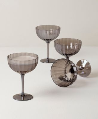 Curva Luxe Coupe Glasses, Set of 4