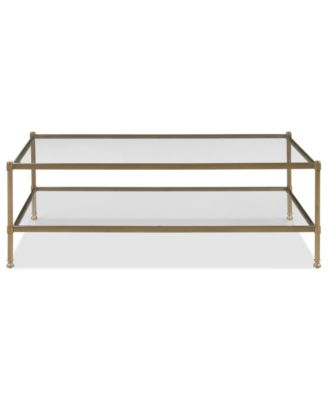 Isla 2-Pc. Glass Rectangle Coffee Table and Chairside Table Set