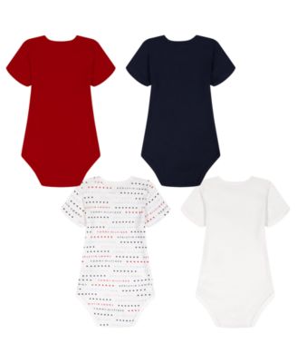 Baby Boys' Signature Short-Sleeve Bodysuits, 4-Pack