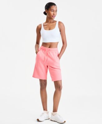 Women's Cotton-Blend Pull-On Bermuda Shorts