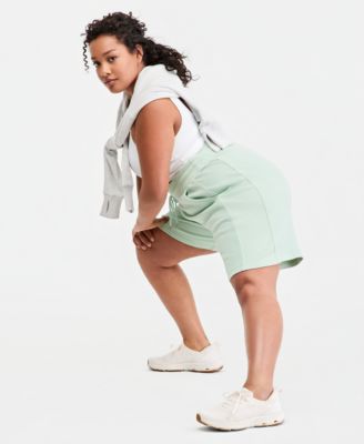 Plus Size Cotton-Blend Pull-On Bermuda Shorts