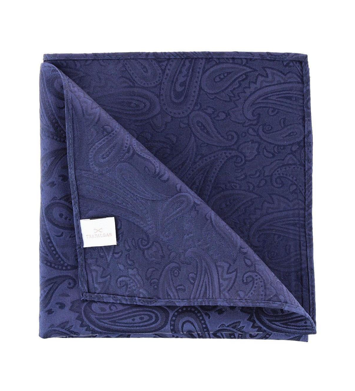 Trafalgar Men's Banbury Tone on Paisley 12 Inch Silk Pocket Square