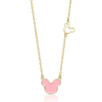 Dainty 14K Gold Plated Whimsical Mickey Mouse Charms Necklace