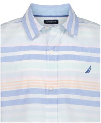 Boys' 8-20 Cabana Stripe Short-Sleeve Woven Shirt