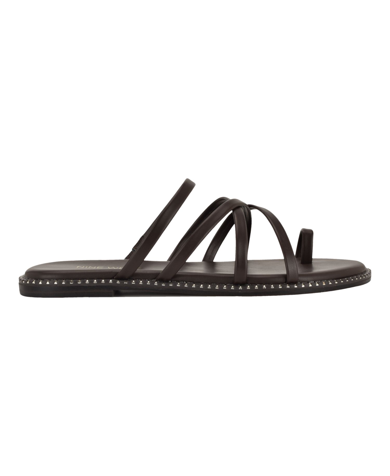 Women's Digen Strappy Toe Loop Flat Slip-On Sandals