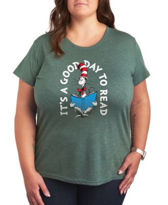 Plus Size Dr. Seuss It's A Good Day To Read Graphic T-Shirt
