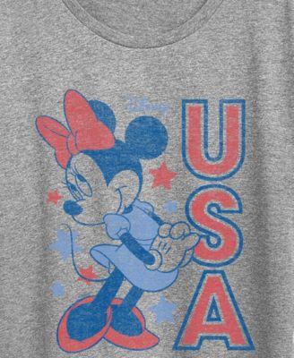 Plus Size Disney Minnie Mouse USA Short-Sleeve Graphic T-Shirt