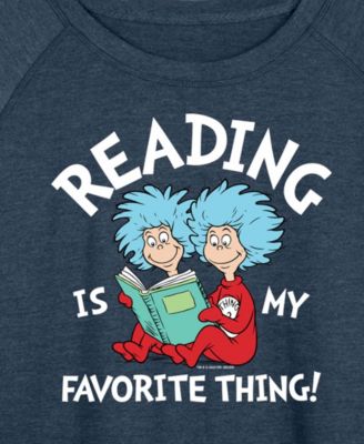 Plus Size Dr. Seuss Reading Is My Favorite Thing Graphic Sweatshirt