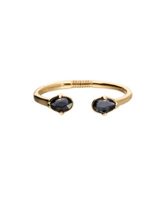 Gray Facted Crystals Rigid Bracelet