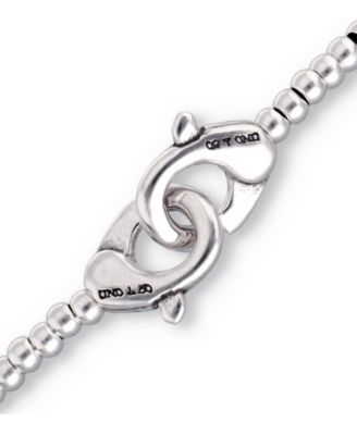 Small Beaded and Interlocked Carabiner Bracelet