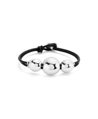 Three Large Leather Bracelet