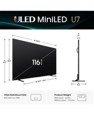116U75QG 116" 4K ULED Mini-LED U75 Series Smart Google TV (2025)