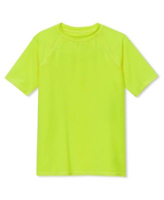 Boys Sunshade UPF 50 Chlorine Resistant Short Sleeve Crew Neck Rash Guard Swimwear